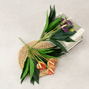 Flores de Seda Artificiales con Forma de Flamenco Estilo Pastoral, Decoración para Hoteles B&B, Decoración de Interiores, Arreglos Florales - Product Image 4