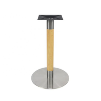 Table de salle à manger commerciale simple en acier inoxydable pour hôpitaux et restaurants, design moderne, installation facile