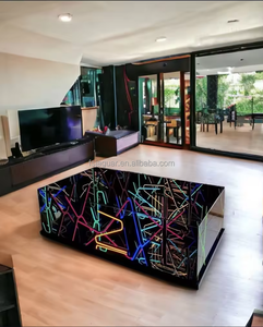KTV LED Light Illuminated Modern <strong>Marble</strong> Coffee <strong>Table</strong> for Home <strong>Bar</strong> Hotel Gym Mall Night Club Salon Farmhouse Workshop Hospital - Product Image 3