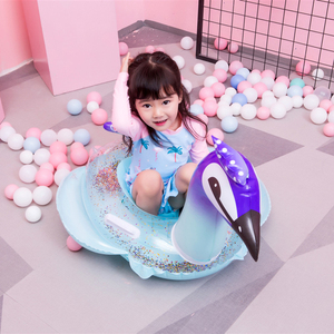 Transparent Sparkle Peacock Pool Float Inflatable <strong>Baby</strong> Water Seat Float <strong>Swimming</strong> <strong>Ring</strong> - Product Image 6
