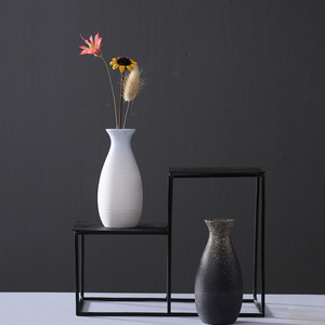 Modern Minimalist White Handmade Small Ceramic <b>Vase</b> for Living Room Flower Arrangement Home Decor Accent Piece - Product Image 4