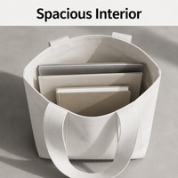 Sac fourre-tout en toile pliable de luxe, très résistant, 24 oz |   Design minimaliste avec poignée large |   Logo personnalisé, écologique, de qualité supérieure pour les marchés