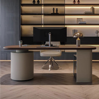 Bureau en bois massif de style ancien Bureau de designer Bureau d'étude à domicile Bureau simple et moderne Sens haut de gamme