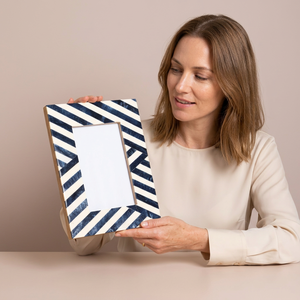 Personalized Resin Wood Inlay Photo <b>Frame</b> for Home and Office Decoration - Product Image 1