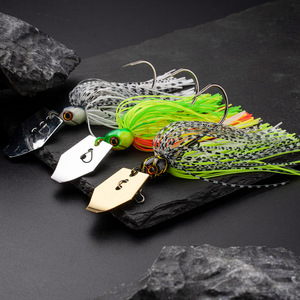 Señuelos Artificiales <span class=keywords><strong>de</strong></span> Alta Calidad con Forma <span class=keywords><strong>de</strong></span> Hoja <span class=keywords><strong>de</strong></span> Sauce y Cuchillas Giratorias para Pesca <span class=keywords><strong>de</strong></span> Lucio - Product Image 2
