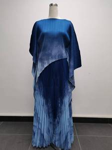 Conjunto de 2 Piezas Casual para Mujer, Talla Grande, Estilo Africano, Plisado, Estampado, Top Irregular y Pantalones Largos, Nuevo Estilo - Product Image 5