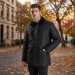 Nouvelle veste matelassée en peau de mouton personnalisée pour homme et femme, col marin, doublure polaire, printemps - Service OEM, imperméable - Product Image 3