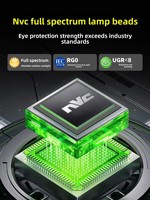 Projecteur NVC Lighting 4000K Ra90-95 en aluminium à coupelle profonde anti-éblouissement, faisceau 'Little Hill' net et subtil, spectre complet, respectueux des yeux