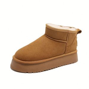 Nouvelles bottes de neige classiques pour femmes, à semelle épaisse, antidérapantes, en coton chaud et confortables - Product Image 2