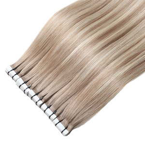 Vendita all'Ingrosso di Nastro Biadesivo Invisibile per <span class=keywords><strong>Extension</strong></span> di <span class=keywords><strong>Capelli</strong></span> Indiani 100% Remy con Cuticola Allineata, Super Double Drawn, per Salone, Tinture Disponibili - Product Image 1