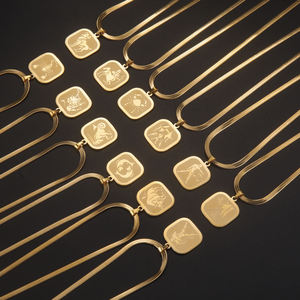 Myshape 12 horóscopo Zodiaco mujeres collar <span class=keywords><strong>Leo</strong></span> Libra Tauro constelación joyería Acero inoxidable serpiente cadena regalos <span class=keywords><strong>de</strong></span> cumpleaños - Product Image 5