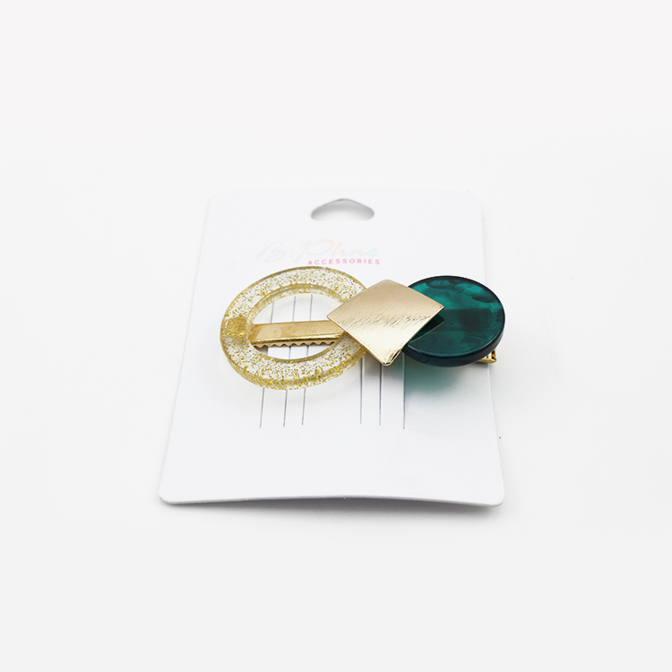 Accessoires de cheveux Clips Rond Or Diamant En Forme de Bec De Canard Bling Cheveux Clips