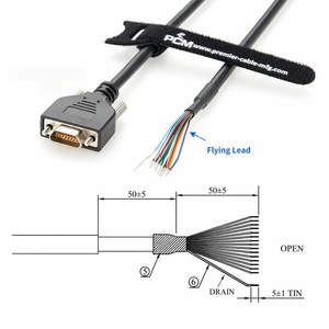Kabel Pigtail Micro DB15 Female untuk Kartu Antarmuka Basler CXP-12 Kompatibel ImaWorx Molex 834229018 834229007 Basler 2200000467 - Product Image 2