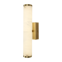 Lámparas de Pared de Alabastro Natural y Cobre de Alta Gama para Dormitorio, Estilo Español Moderno, para Decoración de Sala de Estar y Cabecera de Cama