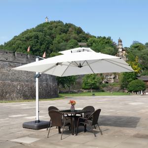 <span class=keywords><strong>Parasol</strong></span> de jardin moderne et luxueux à cadre en aluminium <span class=keywords><strong>Parasol</strong></span> romain étanche à lumière LED pour les restaurants et les hôtels - Product Image 2