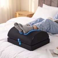Coussin ergonomique en mousse à mémoire de forme pour repose-pieds sous le bureau, coussin de repose-pieds personnalisable et lavable pour l'élevation des jambes au bureau