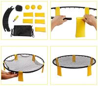 ZJFIT vente en gros LOGO personnalisé ensembles de jeu de balle à pointe Kit de 3 balles standard ensemble de jeu de plein air pliable pour banc