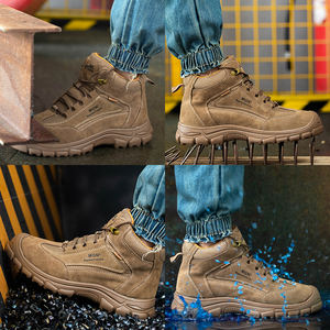 أحذية سلامة MGN 2205 بمقدمة فولاذية وجلد قابل للتنفس للرجال، مناسبة للصناعة والبناء والتعدين، أحذية وظيفية للسلامة والأمان - Product Image 4