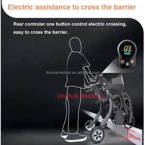 Silla <span class=keywords><strong>de</strong></span> <span class=keywords><strong>ruedas</strong></span> plegable eléctrica ligera <span class=keywords><strong>de</strong></span> viaje con andador motorizado moderno para ancianos para personas con discapacidad Senior - Product Image 6