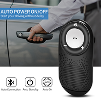 Haut-parleur sans fil T828 pour pare-soleil, commande vocale, lecteur MP3, kit mains libres sans fil 5.0 pour voiture