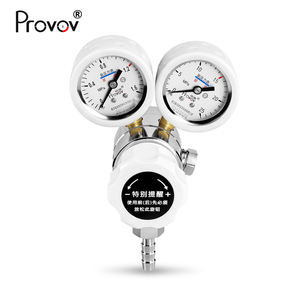 Connecteur personnalisé G5/8 bouteille de <span class=keywords><strong>gaz</strong></span> O2 réservoir 1.2MPa pression de <span class=keywords><strong>sortie</strong></span> <span class=keywords><strong>double</strong></span> jauge Portable petite Ambulance médicale régulateur d'oxygène - Product Image 4