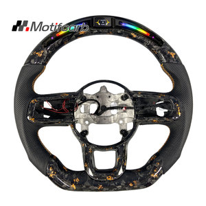 Volante Personalizado de Fibra de Carbono Forjado Naranja con Pantalla LED para Jeep Wrangler JL Rubicon 4x4 Gladiator JT 2018-2026 - Product Image 1