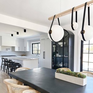 Long Black LED Pendant <b>Light</b> E27 220V For Living Room Bedroom Study Hotel - Product Image 4