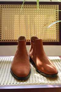 Summer <b>Spring</b> New British Retro Square Toe Patchwork Lace-Up Anti-Slip Lightweight Breathable Office & Career <b>Boots</b> - Product Image 5