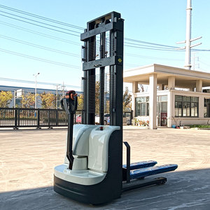 รถยกพาเลทไฟฟ้า รับน้ำหนัก 1500 กก. 24V พร้อมล้อทรงตัว สำหรับงานหนัก อุปกรณ์ขนถ่ายวัสดุในคลังสินค้า - Product Image 3