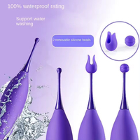 Vibromasseur vaginal féminin à trois têtes pour orgasme G-spot, jouet sexuel pour adultes, 10 vitesses de vibration, bâton de massage transfrontalier