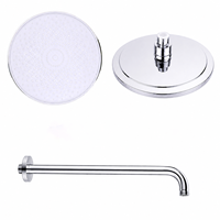 Ensemble de douche moderne chromé avec tuyau, haute pression, économie d'eau, design écologique, jet réglable