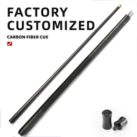 TAVON Vente en gros de queues de billard professionnelles personnalisées avec fût 100% fibre de carbone, joint en acier inoxydable et embout en cuir, usine OEM ODM