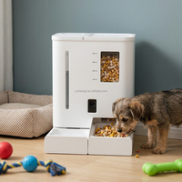 Distributeur de nourriture intelligent pour animaux de compagnie avec caméra et option de charge, WiFi, télécommande, écologique, moderne, capacité de 5 L, pour chats d'intérieur