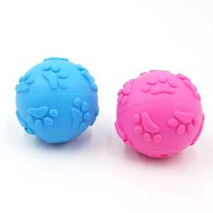 Milieuvriendelijk Hondengeluid Rubber Tpr Teddy Paw Print Elastische Bal Tandjes Huisdier Speelgoed Voor Kleine En Middelgrote Tot Grote Honden - Product Image 6