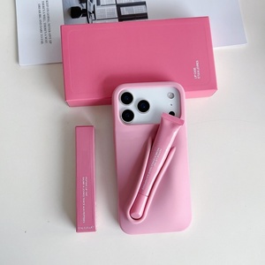 Étui à rouge à lèvres de haute qualité avec logo, coque de téléphone portable pour 17 Air 16 15 14 13 Pro Max, coque arrière antichoc en silicone pour gloss à lèvres - Product Image 4