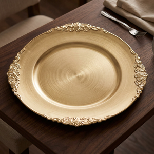Platos de Plástico PP de 13 Pulgadas, Multicolores, Libres de BPA, Diseño Contemporáneo, para Alquiler en Bodas y Fiestas, Venta al Por Mayor - I H C - Product Image 4