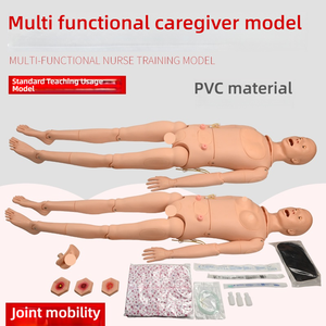 Simulator pengajaran resusitasi perawatan wanita laki-laki manekin latihan keperawatan PVC fungsi penuh untuk sekolah produk sains medis - Product Image 3