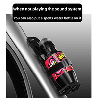Rak Audio Sepeda ENLEE E22810-6 dengan Tali Velcro, Dudukan Plastik Resin, Aksesoris Botol Minum untuk Sepeda Gunung & Sepeda Jalan