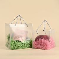 Boîte à gâteau carrée en PVC TONGHONG TH-20, sac cadeau givré pour anniversaire, sac à main grand format imperméable et recyclable, directement de l'usine