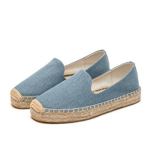Alpargatas de pescador de mezclilla al aire libre suela media lona zapatos mujeres <span class=keywords><strong>2022</strong></span> <span class=keywords><strong>mocasines</strong></span> para damas - Product Image 2