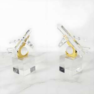 Nórdico creativo hogar transparente cristal avión decoración ornamento moderno Simple modelo habitación <span class=keywords><strong>vino</strong></span> gabinete Decoración - Product Image 4