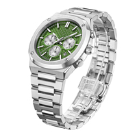 Produsen Jam Tangan Kustom OEM Desainer Jam Tangan Stainless Steel Pria Fashion Mewah Jam Tangan Dial Biru Logo Montres De Luxe
