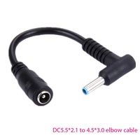 Câble d'alimentation CC HP 7,4x5,0 mm femelle vers 4,5x3,0 mm mâle avec adaptateur à broche centrale
