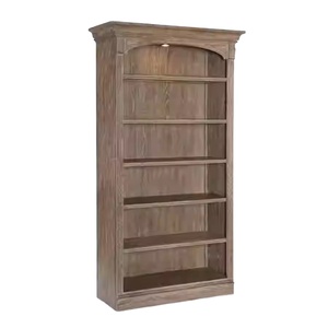 Librería de madera maciza RH American Country, combinación de escritorio retro francés, estantería de almacenamiento multicapa abierta sin puerta de roble - Product Image 1