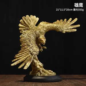 Estatua de Águila Moderna para Decoración del Hogar, Escultura Artística de Águila Dorada, Adorno de Resina de <span class=keywords><strong>Halcón</strong></span>, Figura de Águila Calva, Accesorio Decorativo para el Hogar - Product Image 3