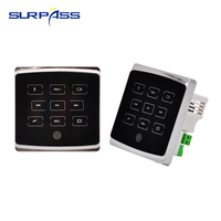 Amplificateur numérique stéréo mural intelligent PW225H SURPASS pour hôtel et maison, avec Bluetooth et commande tactile