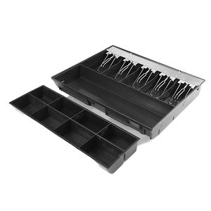 Tiroir-caisse professionnel en métal 460 mm, 5 compartiments billets, 5/8 compartiments pièces, robuste pour le commerce de détail - Product Image 5