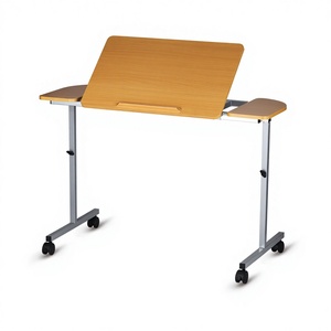 Adjustable Bedside <b>Table</b> With <b>Wheels</b> <b>For</b> Elderly Care In Nursing Homes Rectangle Hospital <b>Table</b> LQX 070005 - Product Image 4