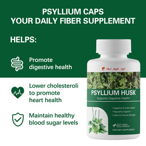 Капсулы с порошком шелухи подорожника |   Концентрированная растительная добавка из Plantago Ovata |   Без ГМО, веганский продукт, для поддержки пищеварения и здоровья кишечника - Product Image 3