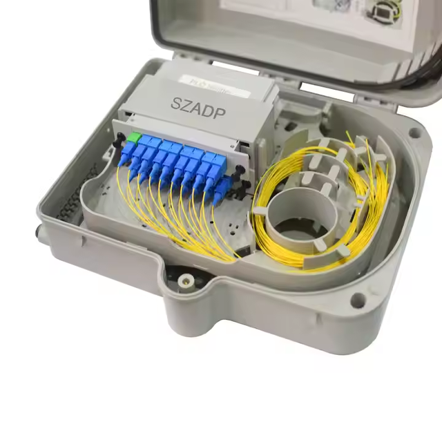 High Quality FTTH Fiber Box Indoor Outdoor Optical Fiber Splitter Distribution Enclosure